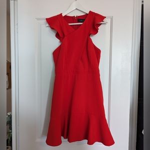 Red Frill Dress